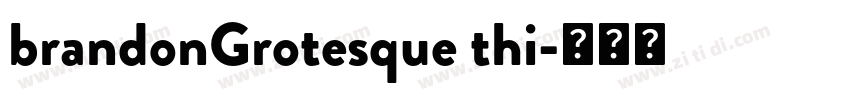 brandonGrotesque thi字体转换